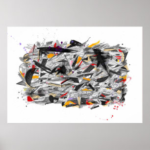 Geometric spray poster