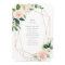 Geometric Spring Romance Table Number with Seating