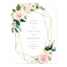 Geometric Spring Romance Wedding Welcome Sign