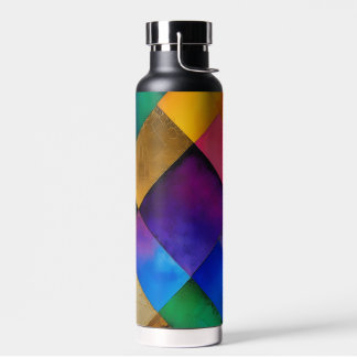 Geometric Sqares Water Bottle