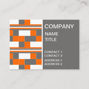 Geometric Square Stripes Business Card