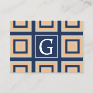 Geometric Squares Geometric Pattern Business Card