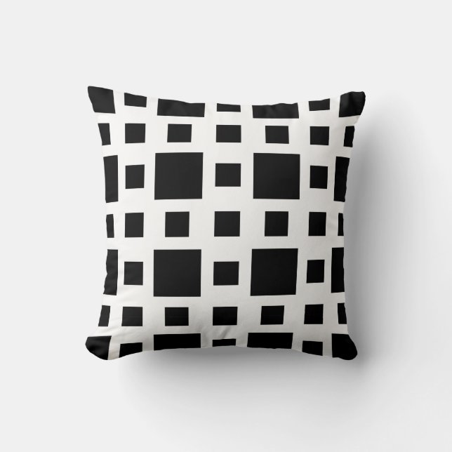 Geometric Squares Pattern  Cushion (Front)