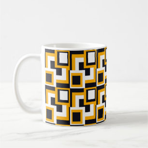 Geometric Squares: Seamless Print Coffee Mug