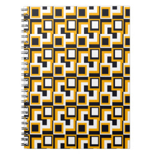 Geometric Squares: Seamless Print Notebook
