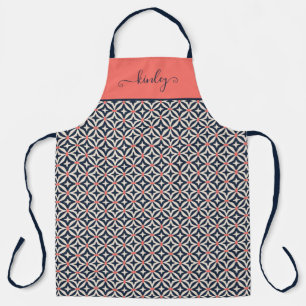 Geometric Star Pattern Apron