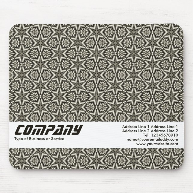 Geometric Stars Abstract, Business Mouse Pad (Front)