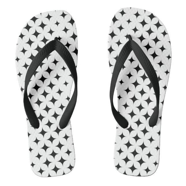 geometric stars flip flops (Footbed)