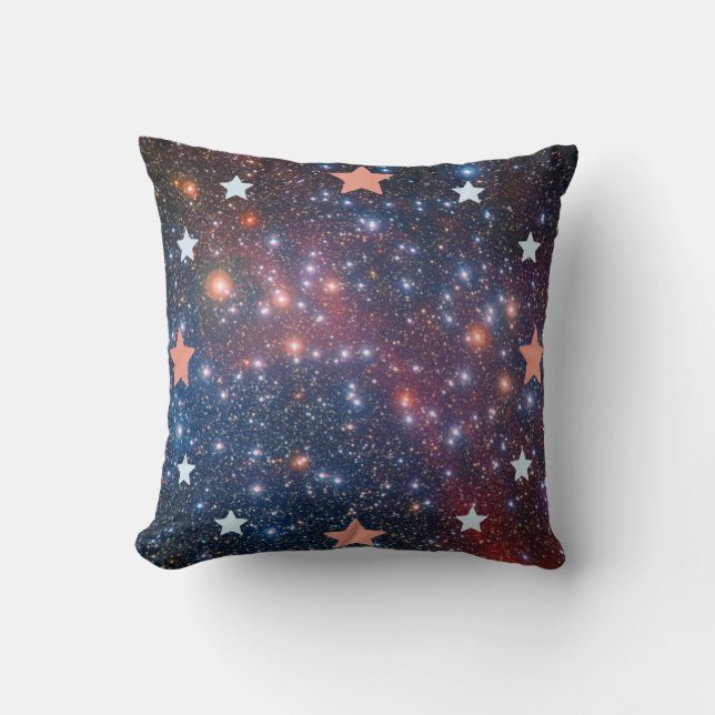 Geometric Stars Over a Cosmic Nebula. Cushion (Front)