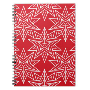 Geometric stars,  vintage seamless pattern,  chris notebook