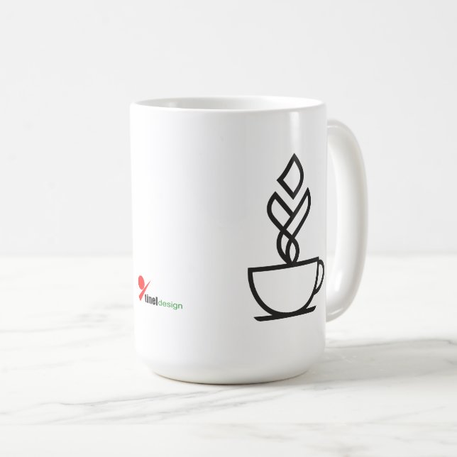 Geometric Steam Coffee Mug (Front Right)