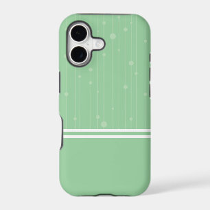 Geometric stripes and dots mint green pastel colou