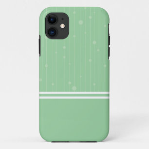 Geometric stripes and dots mint green pastel colou Case-Mate iPhone case