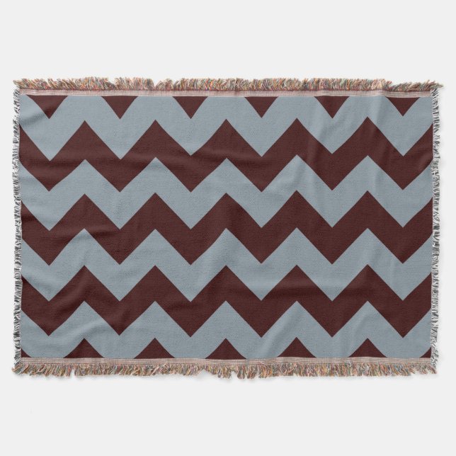 geometric stripes pattern throw blanket (Front)
