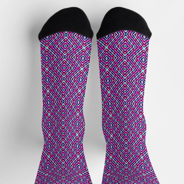 Geometric Stripes Socks (Top)