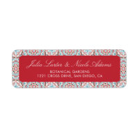 Geometric Style Sparkles Copper Metallic Wedding