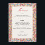 Geometric Style Sparkles Copper Metallic Wedding Menu<br><div class="desc">Beautiful Invitation to celebrate Special occasions and festivals comes with digital and E-invitation as per your request. We would love to replicate our designs to make multiple products like rsvp cards, labels envelopes, and more. Customisation is available for ready to print on request at info@shamaurcreatif@gmail.com. Look Forward to hearing from...</div>
