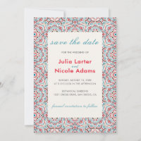 Geometric Style Sparkles Copper Metallic Wedding