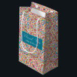 Geometric Style Sparkles Copper Metallic Wedding Small Gift Bag<br><div class="desc">Beautiful Invitation to celebrate Special occasions and festivals comes with digital and E-invitation as per your request. We would love to replicate our designs to make multiple products like rsvp cards, labels envelopes, and more. Customisation is available for ready to print on request at info@shamaurcreatif@gmail.com. Look Forward to hearing from...</div>