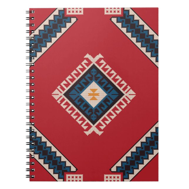 Geometric stylish classic cute-trendy colourful  notebook (Front)