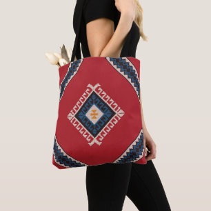 Geometric stylish classic cute-trendy colourful tote bag