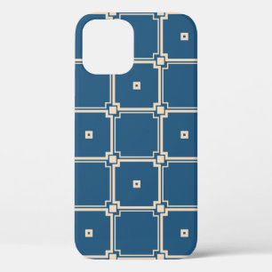 Geometric, stylish vintage background. iPhone 12 case