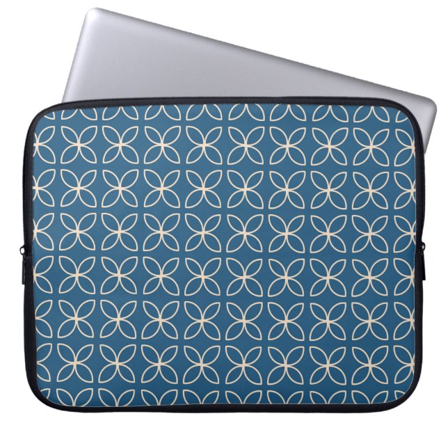 Geometric, stylish vintage background. laptop sleeve (Front)