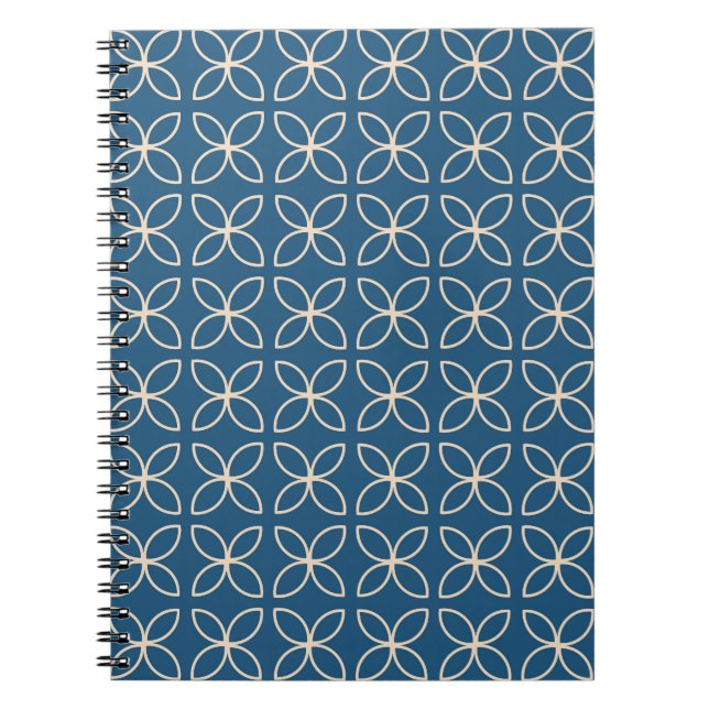 Geometric, stylish vintage background. notebook (Front)