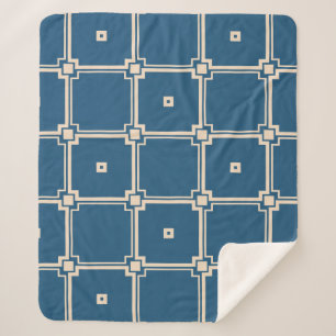 Geometric, stylish vintage background. sherpa blanket