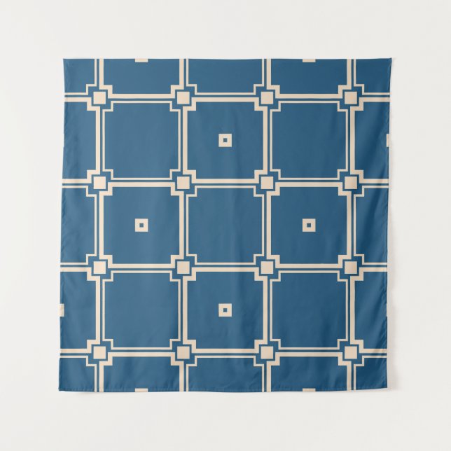 Geometric, stylish vintage background. tapestry (Front)