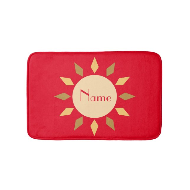 Geometric Sun  Circle Thunder_Cove     Bath Mat (Front)