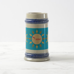 Geometric Sun  Circle Thunder_Cove  Beer Stein