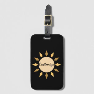 Geometric Sun  Circle Thunder_Cove Luggage Tag