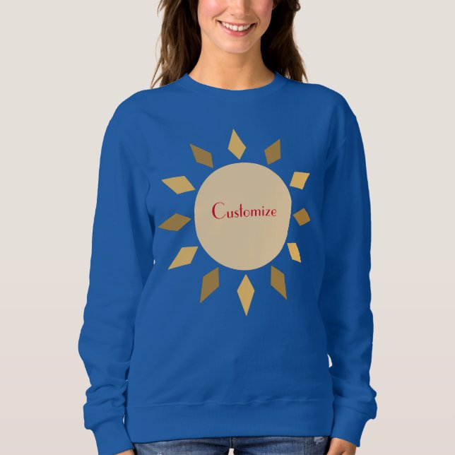 Geometric Sun Circle Thunder_Cove   Sweatshirt (Front)