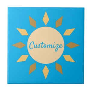 Geometric Sun  Circle Thunder_Cove  Tile