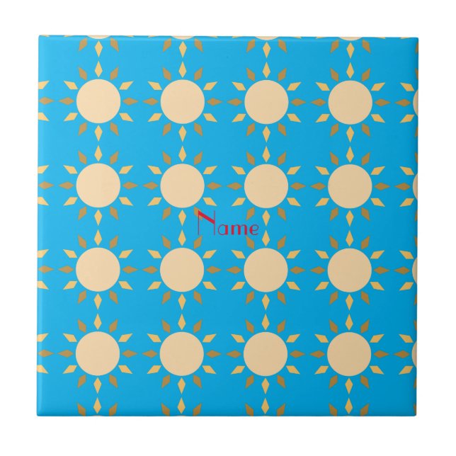 Geometric Sun  Circle Thunder_Cove   Tile (Front)