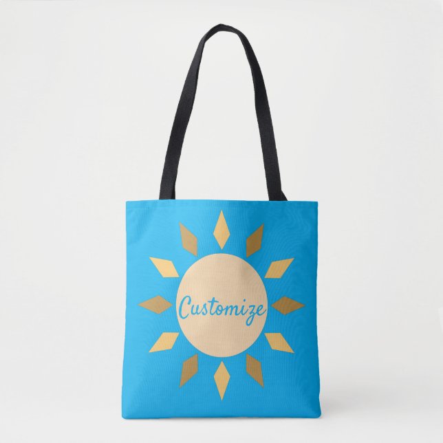 Geometric Sun  Circle Thunder_Cove  Tote Bag (Front)