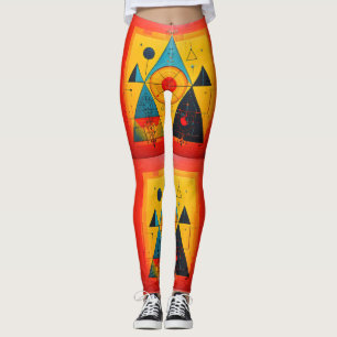 Geometric Symbols Abstract #01 Leggings