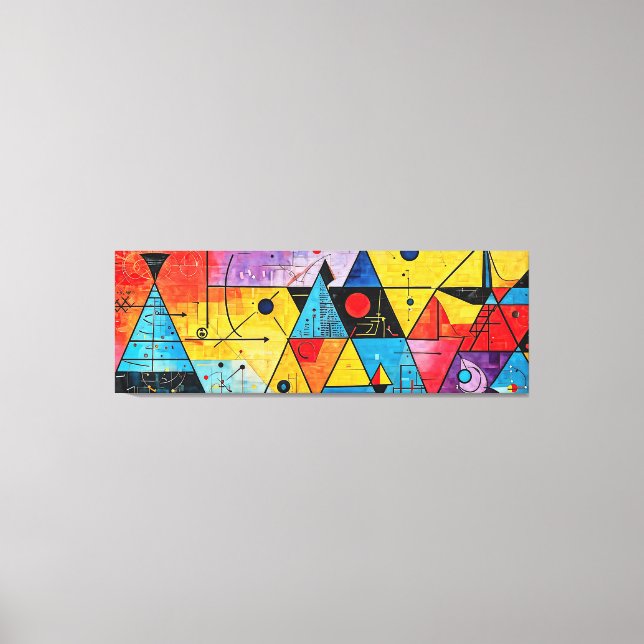 Geometric Symbols Abstract #02 Canvas Print (Front)