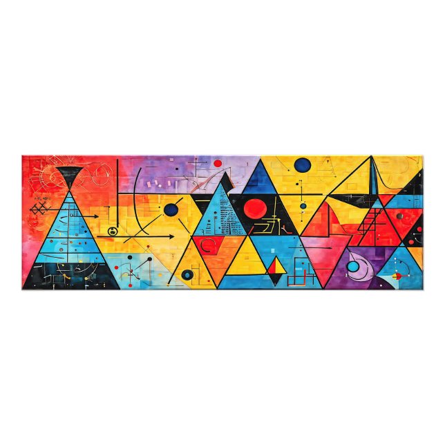 Geometric Symbols Abstract #02 Photo Print (Front)