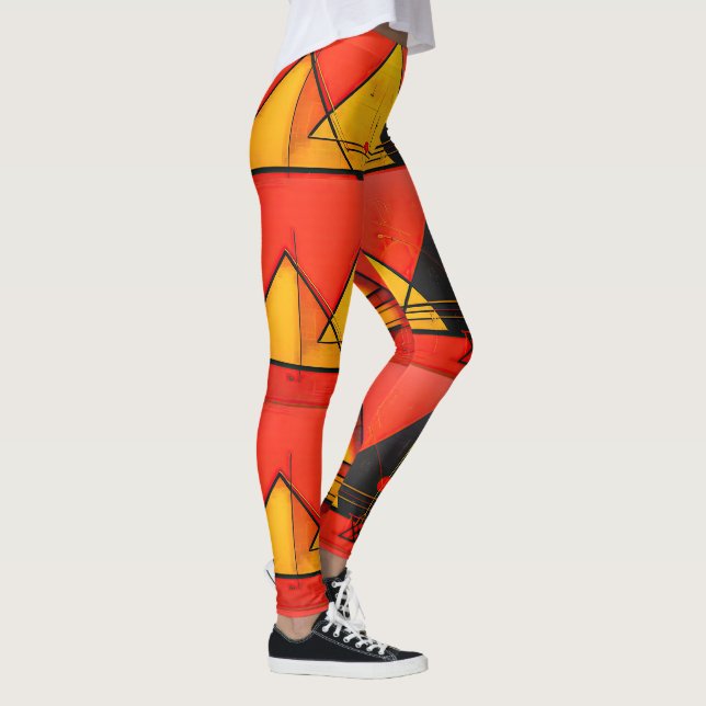 Geometric Symbols Abstract #03.  Leggings (Right)