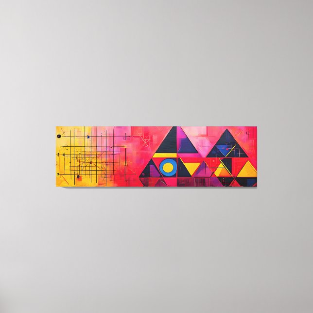Geometric Symbols Abstract #04.  Canvas Print (Front)