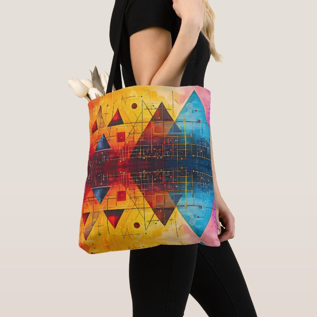 Geometric Symbols Abstract #05.  Tote Bag (Close Up)