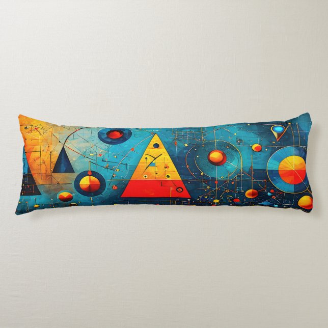 Geometric Symbols Abstract #06. Body Cushion (Front)