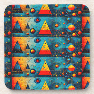 Geometric Symbols Abstract #06. Coaster