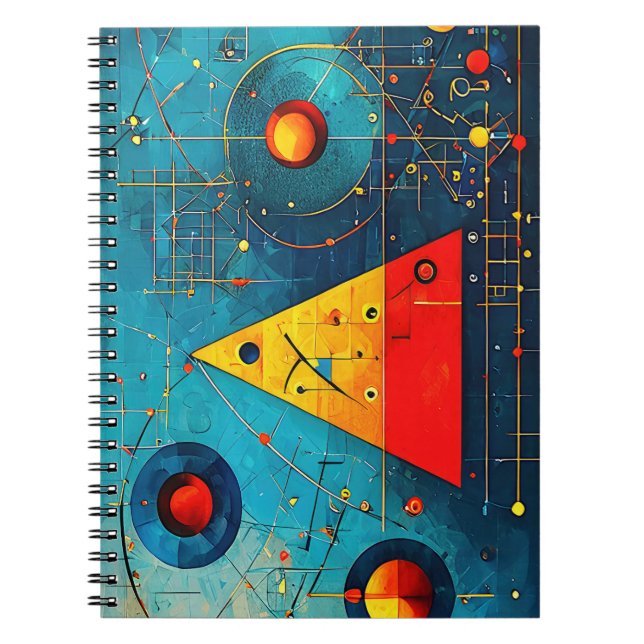 Geometric Symbols Abstract #06. Notebook (Front)