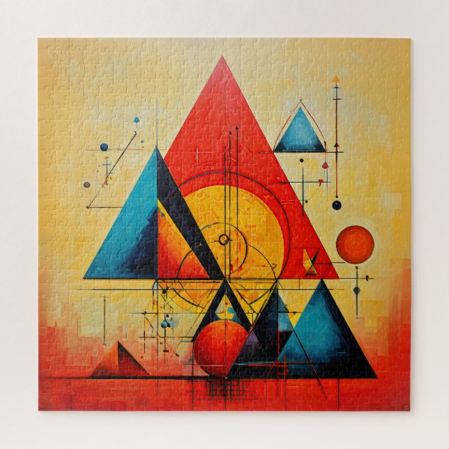 Geometric Symbols Abstract #08 Jigsaw Puzzle (Vertical)