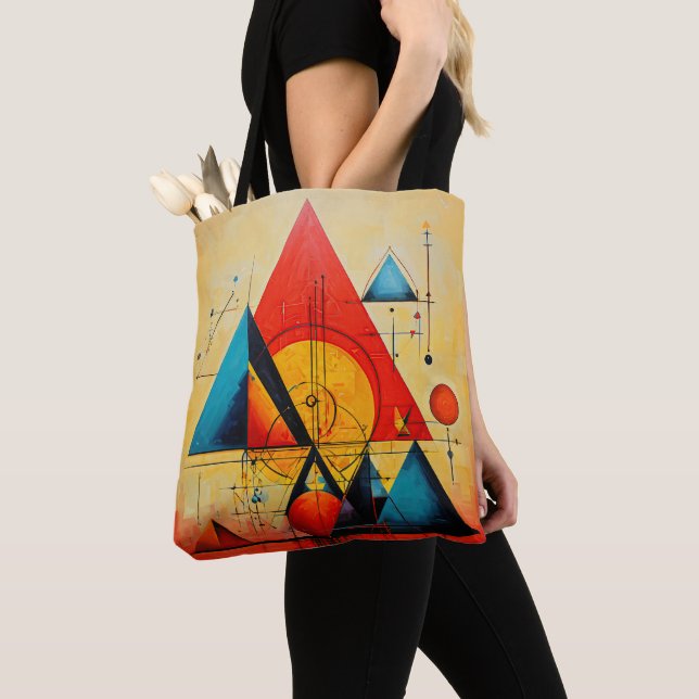 Geometric Symbols Abstract #08 Tote Bag (Close Up)