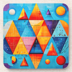 Geometric Symbols Abstract #09 Coaster