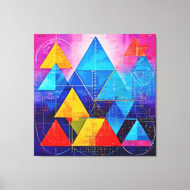 Geometric Symbols Abstract #10 Canvas Print (Front)